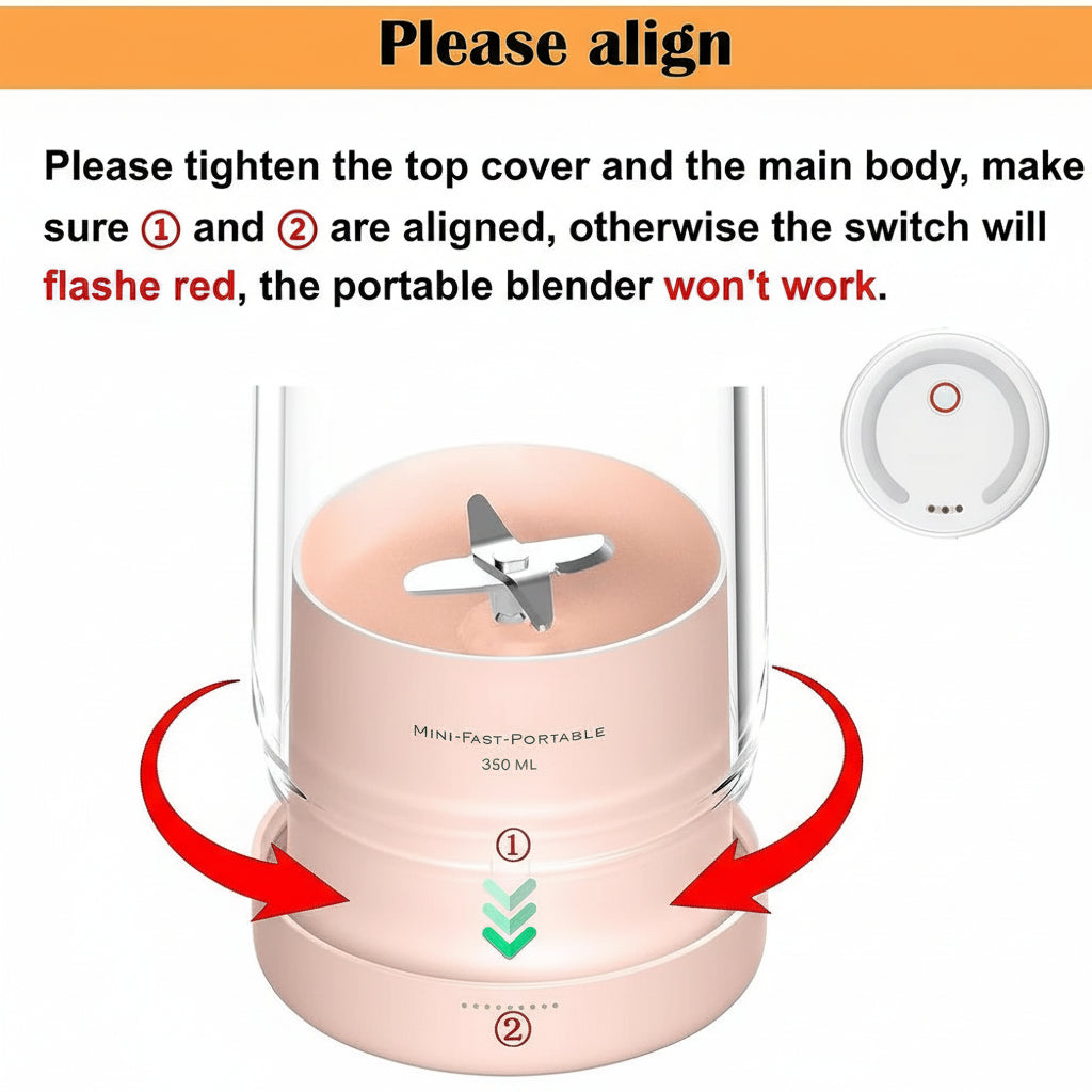 Rechargeable Portable Juicer Blender Bottle