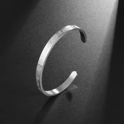 Ayatul Islamic Bracelet: Stainless Steel Bangle for Men & Women