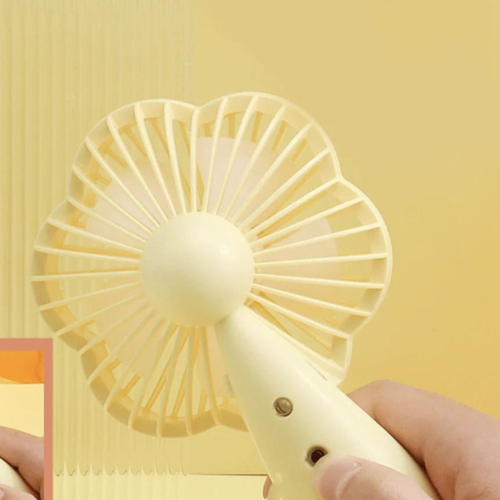 Rechargeable Mini Handheld Flower Fan