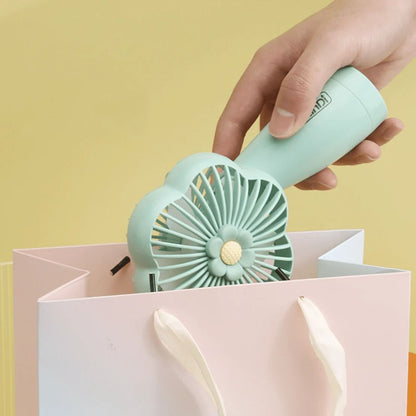 Rechargeable Mini Handheld Flower Fan