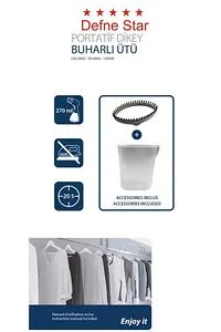 Foldable Clothes Steam Iron for Travel Portable Handheld