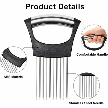 Onion Holder Slicer Vegetable tools Tomato Cutter Stainless Steel Kitchen