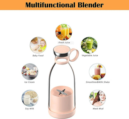 Rechargeable Portable Juicer Blender Bottle USB Cordless Mini Mixer for Smoothies, Shakes & Juices