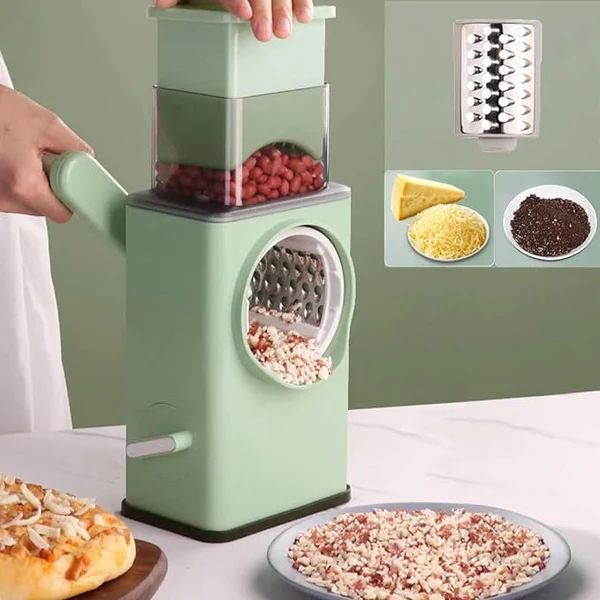 Premium Stainless Steel Vegetable Cutter & Slicer | Multi-Functional Dicer Chopper | Fast Kitchen Gadget